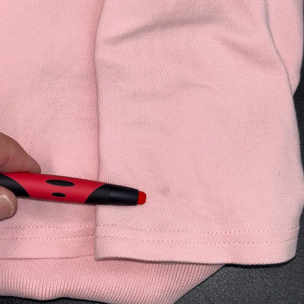 Lacoste Kids Pink Sleeveless Pique Polo Dress Sz 6 Crocodile Logo Sporty Preppy